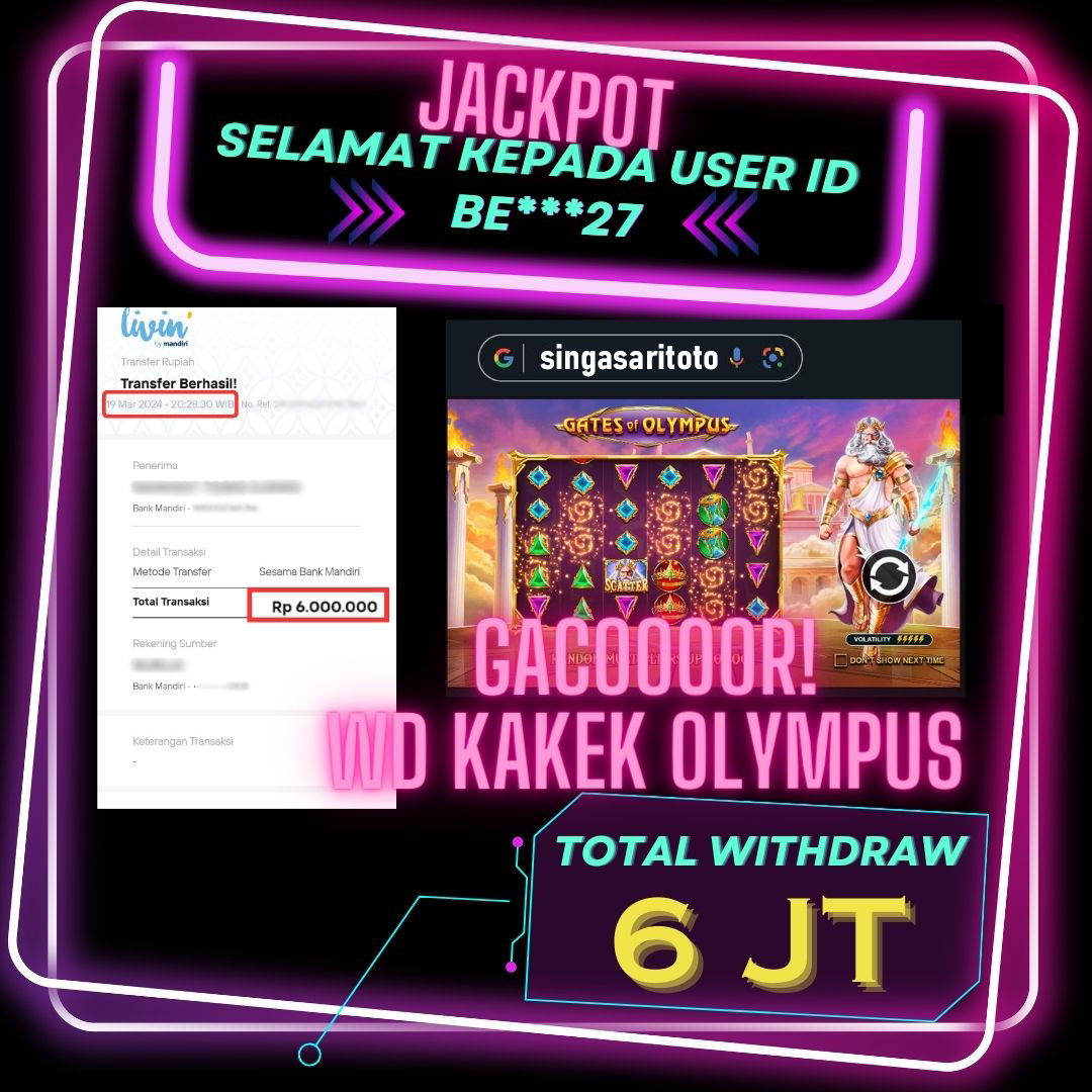Jackpot Slot PragmaticPlay Rp 6.000.000 – LUNAS
